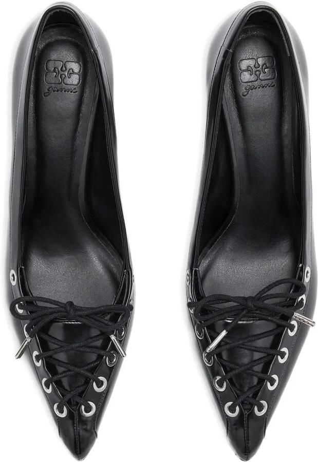 GANNI Butterfly pumps met veters Zwart - Foto 2