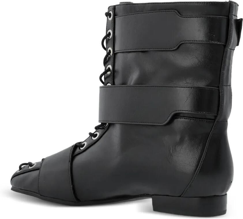 GANNI Combat boots met gesp Zwart - Foto 2