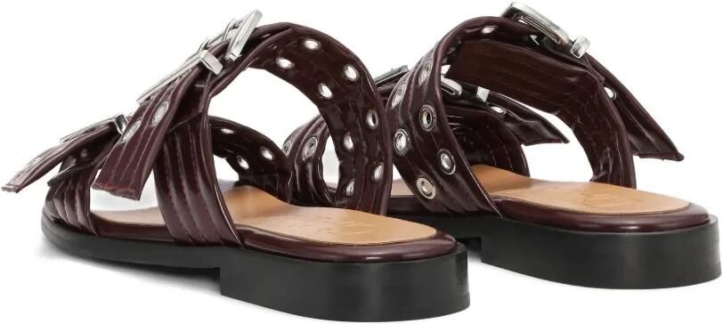 GANNI Leren sandalen Rood - Foto 5