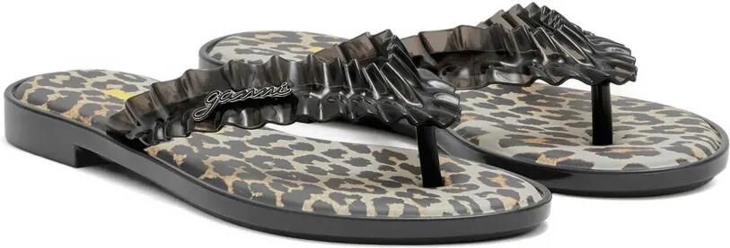 GANNI Melissa teenslippers Zwart - Foto 4