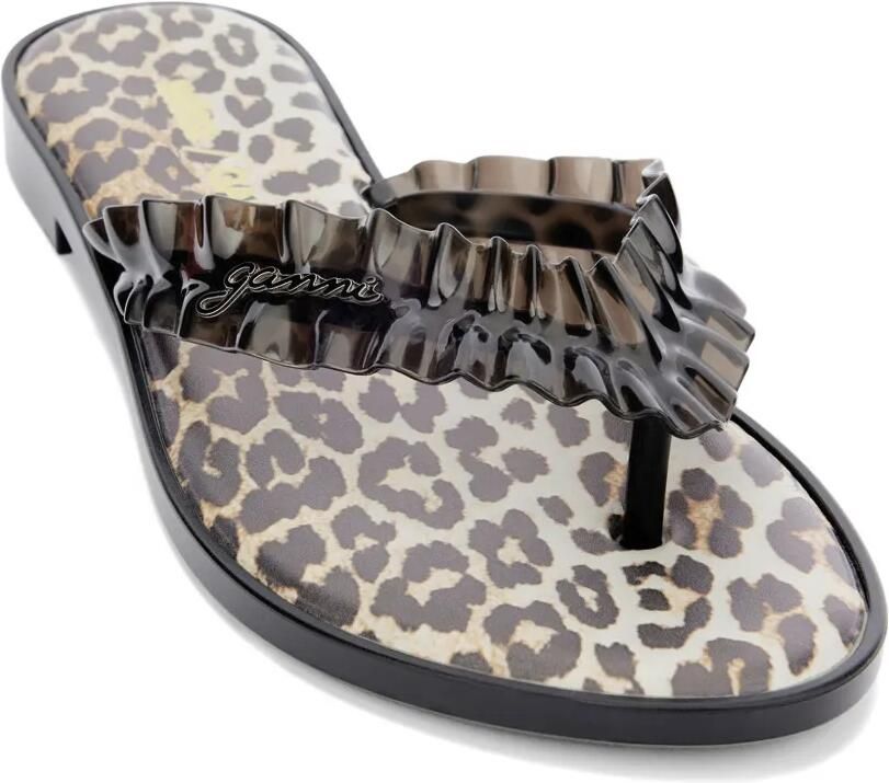 GANNI Melissa teenslippers Zwart - Foto 3