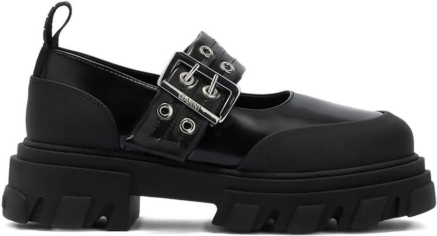 GANNI Pumps met gesp en ringlets Zwart