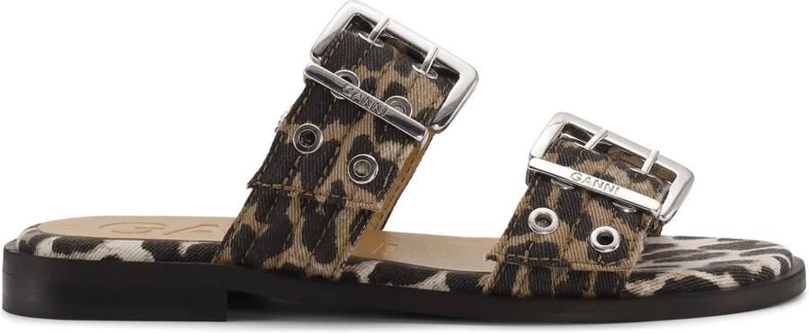 GANNI Sandalen met gesp Bruin