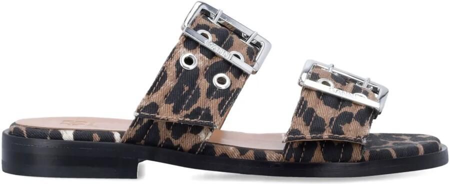 GANNI Sandalen met gesp Bruin