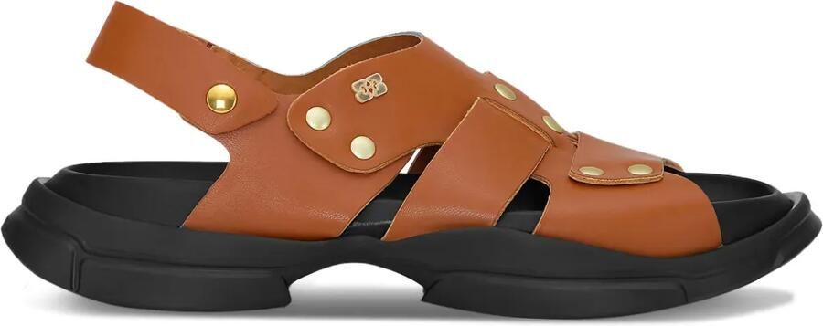 GANNI Sandalen met studs Bruin