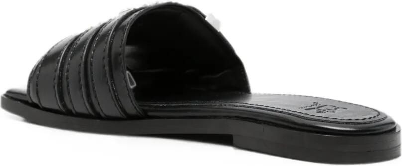 GANNI Slippers met gesp Zwart - Foto 4