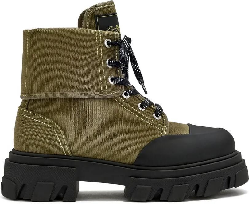 GANNI Trail canvas laarzen Groen