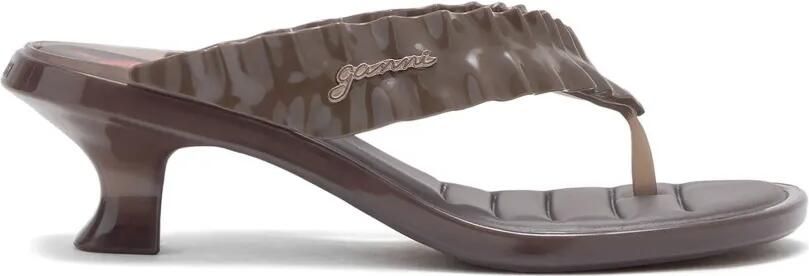 GANNI x Melissa sandalen met kitten-hak Bruin