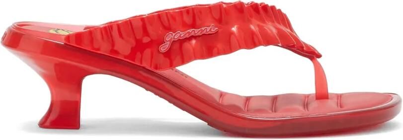 GANNI x Melissa sandalen met kitten-hak Rood