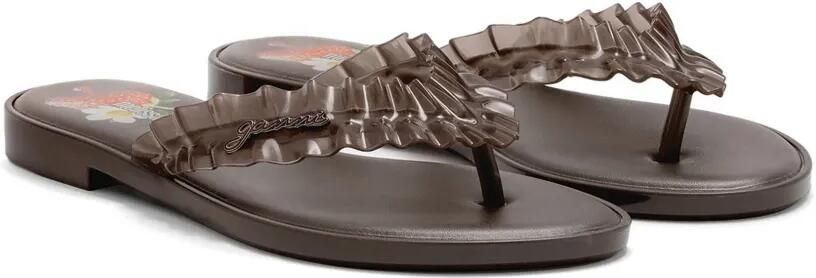 GANNI x Melissa teenslippers Bruin - Foto 4