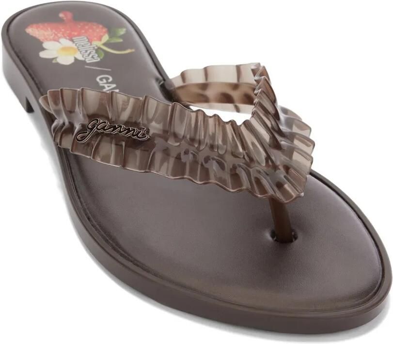 GANNI x Melissa teenslippers Bruin - Foto 3