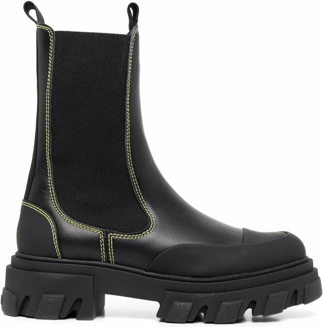 GANNI Mid 50mm Chelsea laarzen Zwart