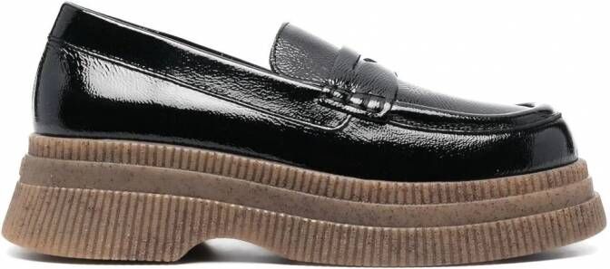 GANNI 55mm loafers Zwart