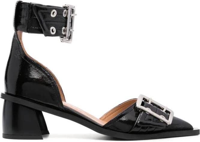 GANNI 50 mm pumps met gespdetail Zwart