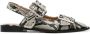 GANNI Sandalen met slangenleer-effect Beige - Thumbnail 1