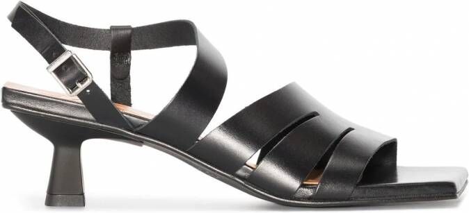 GANNI XX sandalen met vierkante neus Zwart