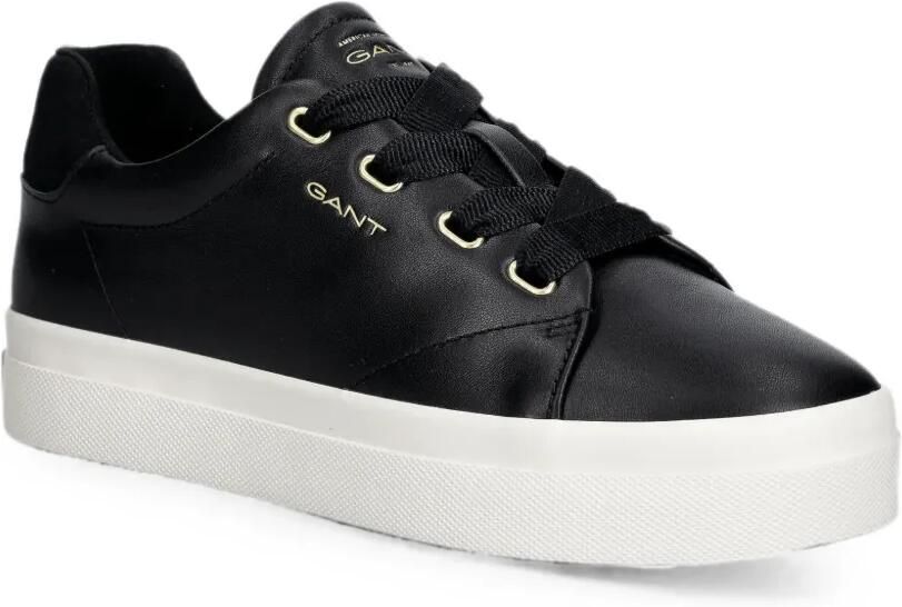 Gant Avona leren sneakers Zwart