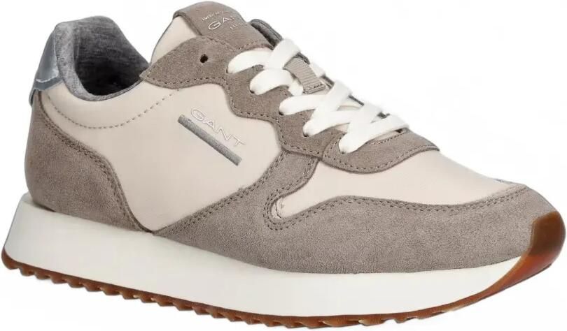 Gant Bevinda sneakers met suède vlakken Beige - Foto 3