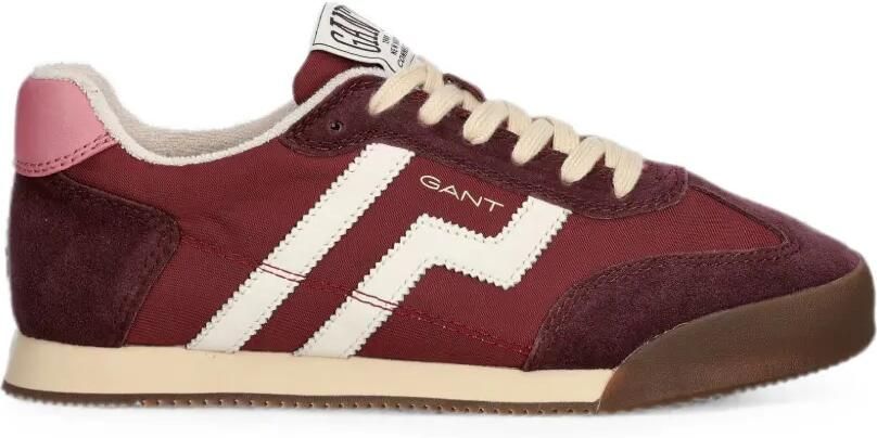 Gant Beylana sneakers met suède vlakken Rood