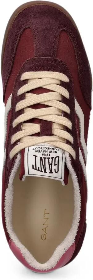 Gant Beylana sneakers met suède vlakken Rood - Foto 4