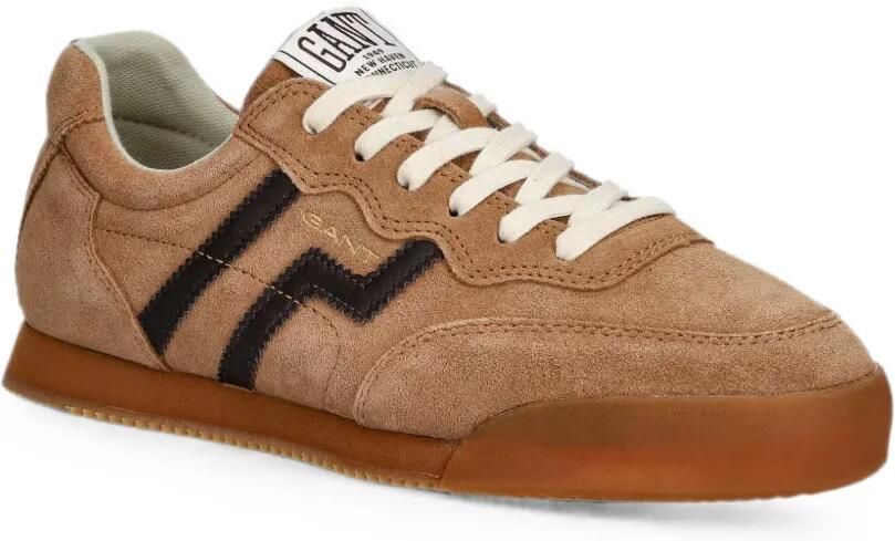 Gant Beylana suède sneakers met logo-patch Bruin - Foto 2