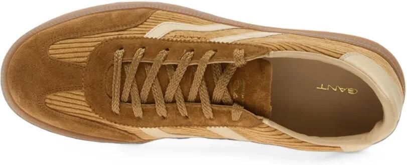Gant Cuzima corduroy sneakers Bruin - Foto 4