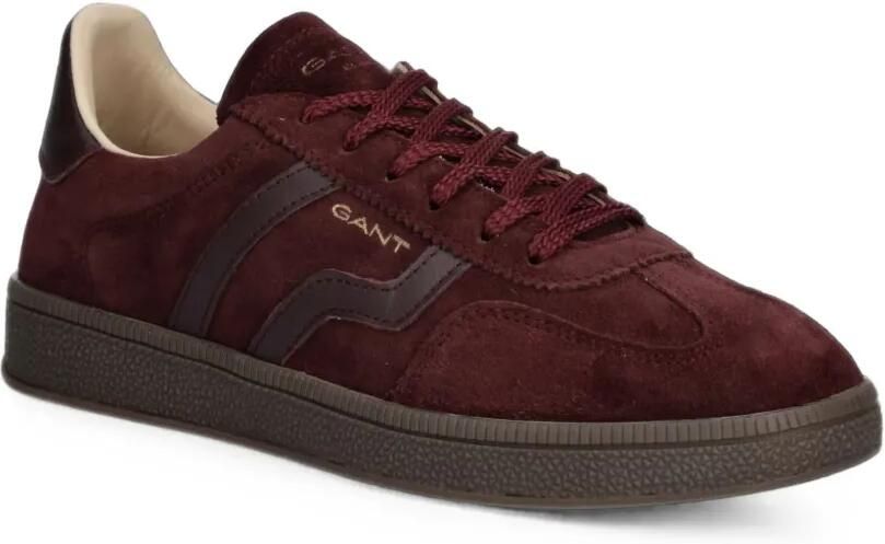 Gant Cuzima leren sneakers met geborduurd logo Bruin