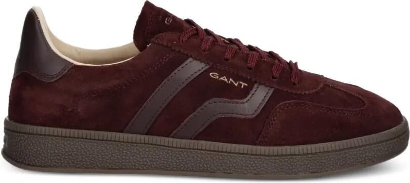 Gant Cuzima leren sneakers met geborduurd logo Bruin - Foto 3