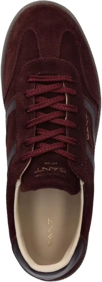 Gant Cuzima leren sneakers met geborduurd logo Bruin - Foto 4