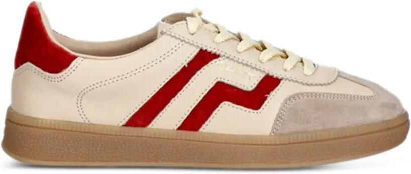 Gant Cuzima sneakers met streepdetail Beige