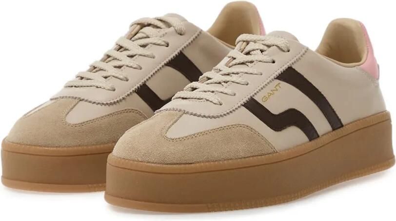 Gant Cuzmani sneakers met plateauzool en vlakken Beige - Foto 3