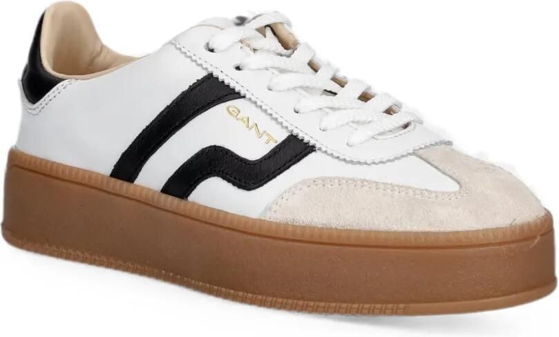Gant Cuzmani sneakers met plateauzool en vlakken Wit