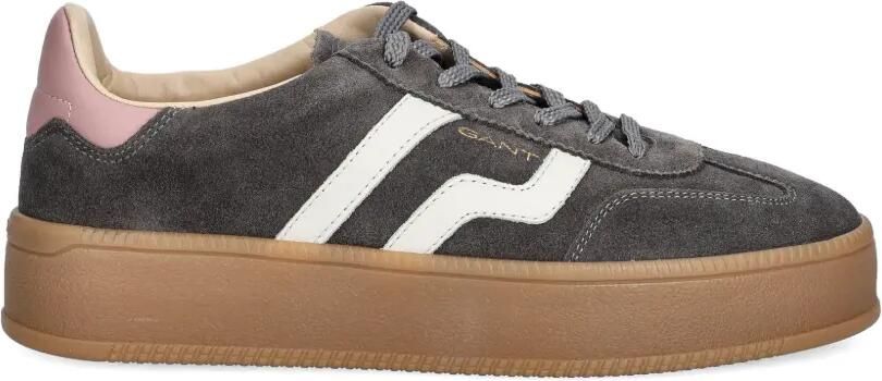 Gant Cuzmani suède sneakers met plateauzool Grijs