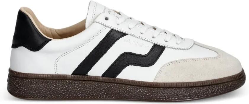 Gant Cuzmo suède sneakers met streep Wit