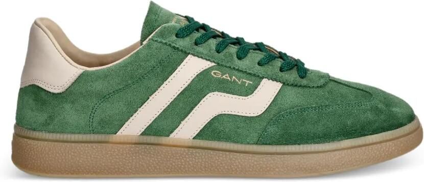 Gant Cuzmo suède sneakers met vlakken Groen