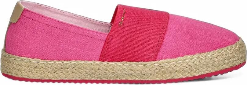 Gant elasticated jute espadrilles Roze