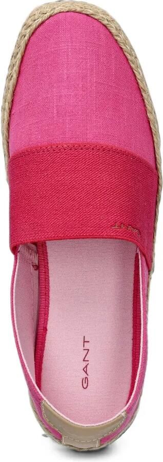 Gant elasticated jute espadrilles Roze - Foto 4