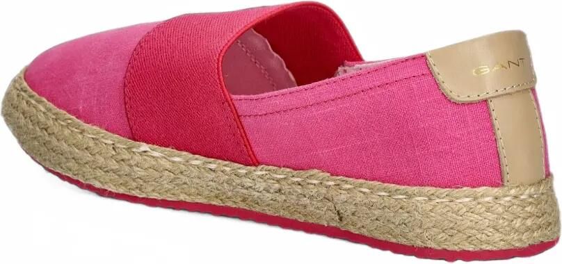 Gant elasticated jute espadrilles Roze - Foto 3