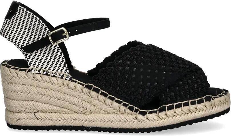 Gant Espadrilles met enkelband Zwart