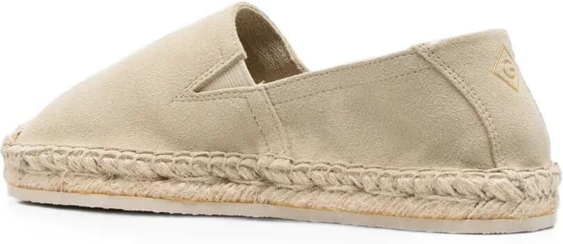 Gant Espadrilles met geborduurd logo Beige