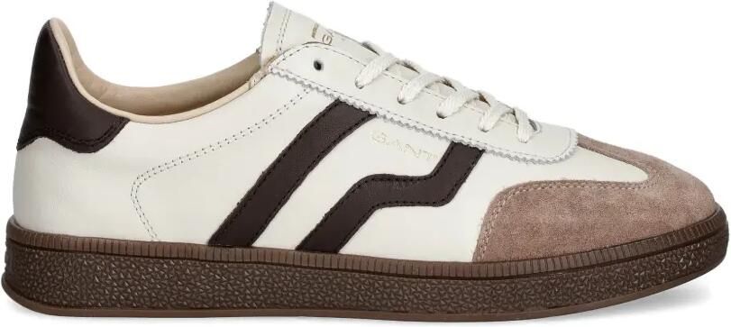 Gant Gestreepte suède sneakers Beige