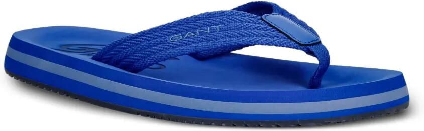 Gant Gevlochten teenslippers met logo-print Blauw - Foto 5