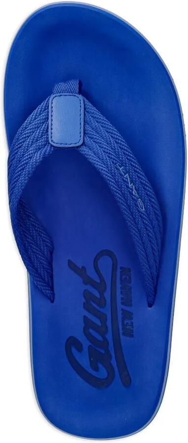 Gant Gevlochten teenslippers met logo-print Blauw - Foto 2