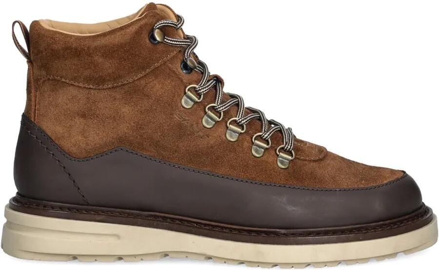 Gant Hillprep wandellaarzen met vlakken Bruin