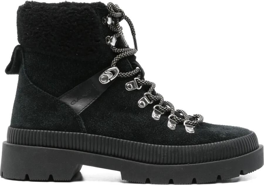 Gant Lace-up lammy veterlaarzen Zwart