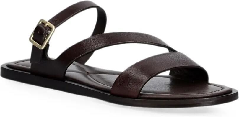 Gant Leren sandalen met gesp Bruin - Foto 3