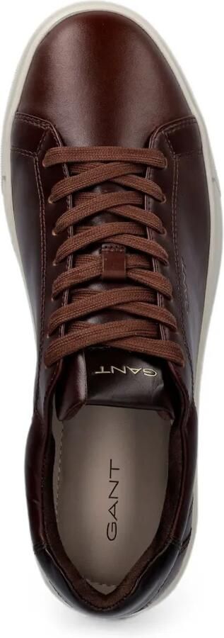 Gant Leren sneakers met logoplakkaat Bruin - Foto 4