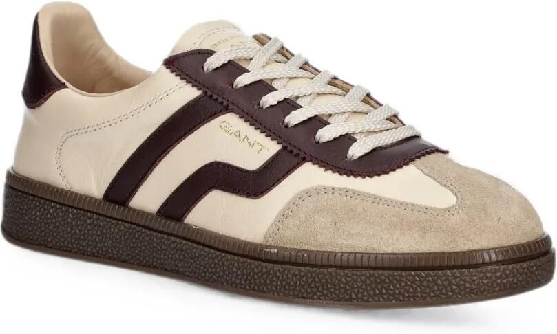 Gant Leren sneakers met suède vlak Beige - Foto 2