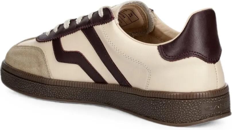 Gant Leren sneakers met suède vlak Beige - Foto 3