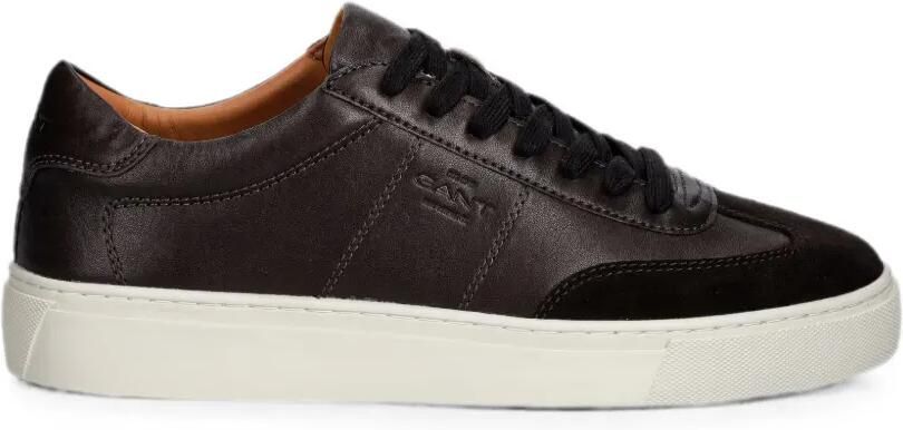 Gant Leren sneakers met suède vlakken Zwart